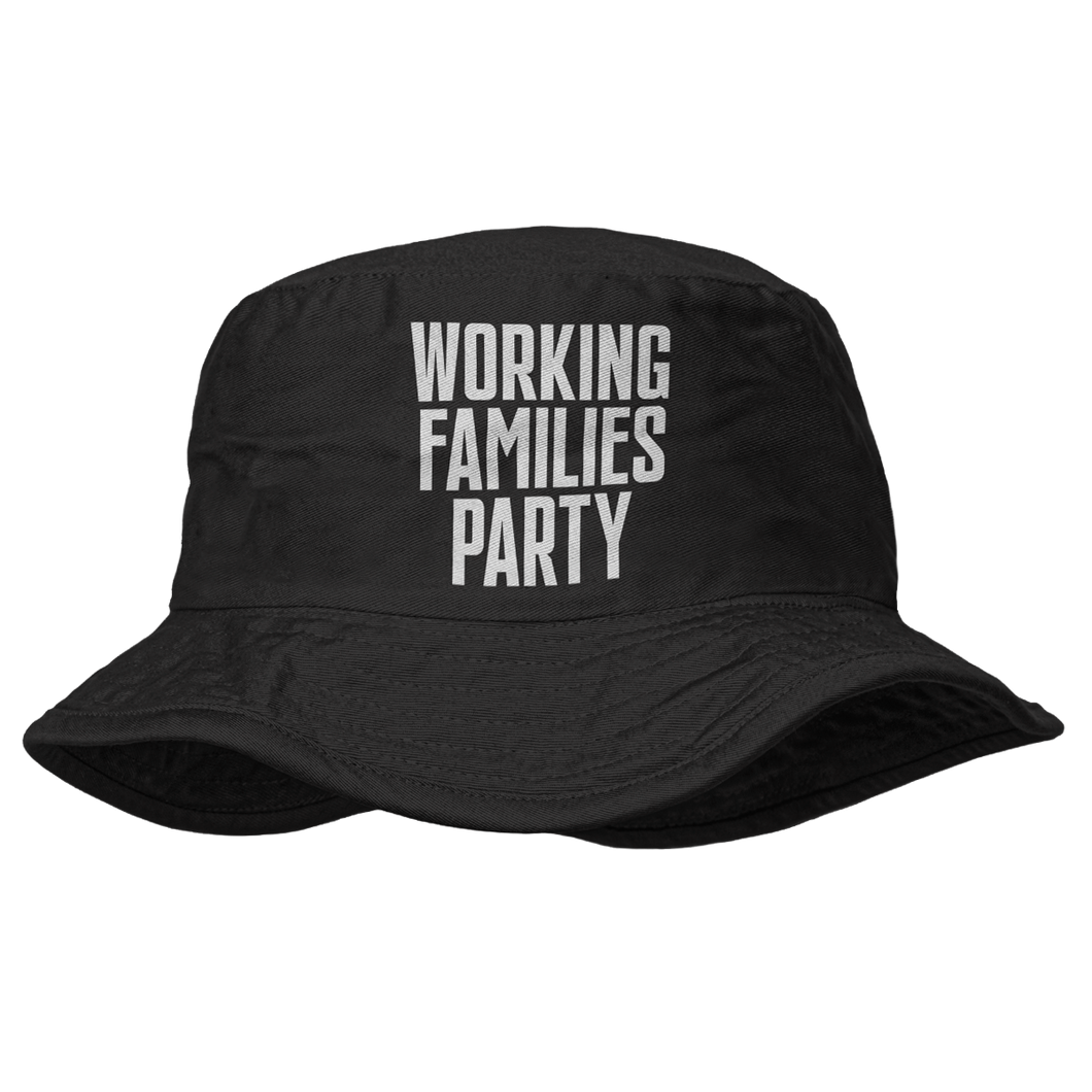 Bucket Hat ( White Print )