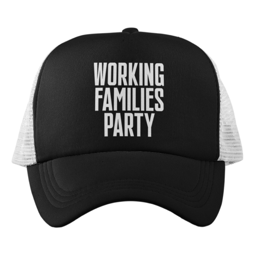 Trucker Hat ( White Print )